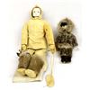 Image 1 : 2 Vintage Native American Eskimo Dolls