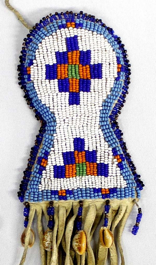 Pair of Native American Beaded Hair Ties