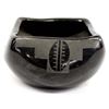 Image 1 : Native American Santa Clara Matte on Black Pottery