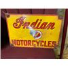 Image 1 : NO RESERVE ORIGINAL INDIAN MOTORCYCLE SIGN VERY RARE