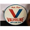 Image 1 : NO RESERVE ORIGINAL VALVOLINE TWO SIDED MOTOR OIL SIGN VERY RARE