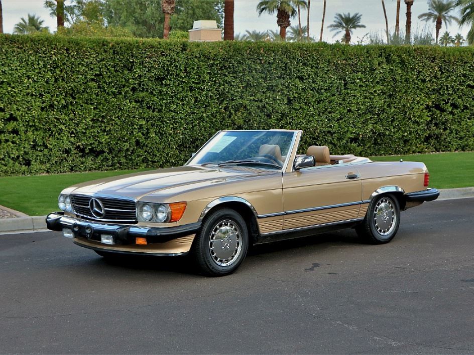 1987 Mercedes Benz 560sl Gold 1987 Mercedes Benz 560sl Gold