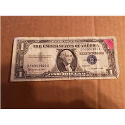 1957 B Series One Dollar Silver Certificate