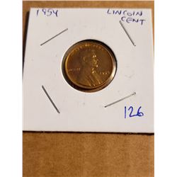 Beautiful 1954 Wheat Penny Great Details High Grade