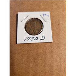 1952 D Wheat Penny