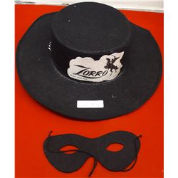 FELT ZORRO HAT AND MASK