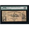 Image 1 : 1861 $5 Confederate States of America Note PMG 20