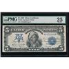 Image 1 : 1899 $5 Chief Silver Certificate PMG 25