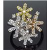 Image 2 : 18KT Tri Color Gold 0.61ctw Diamond Ring