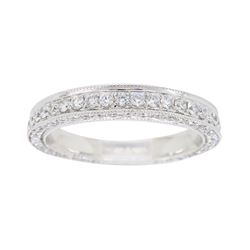 18KT White Gold 0.82ctw Diamond Ring