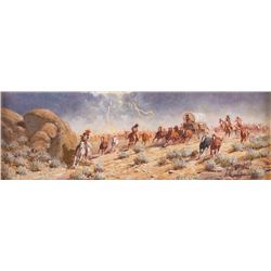 Russ Vickers, oil on canvasboard