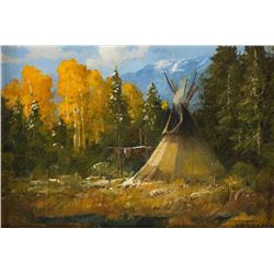 Joni Falk, oil on board