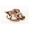 Image 1 : Sioux Baby Beaded Moccasins Turtle Fetish