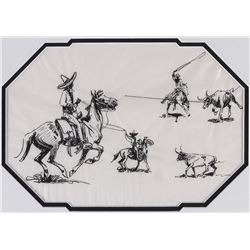 Edward Borein, two drawings