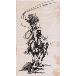 Edward Borein, three drawings