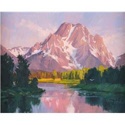 Donald Ricks, oil on board