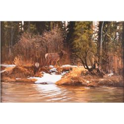 Joe Abbrescia, oil on board