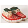Image 1 : Sioux Beaded and Quilled Man's Moccasins, 11" long