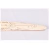 Image 2 : Scrimshaw Walrus Tusk Cribbage Board, 24" long