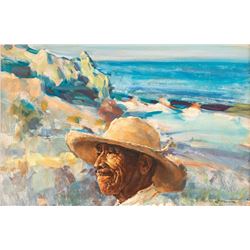 Clarence McGrath, oil on board