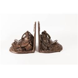 Bill Nebeker, bronze bookends