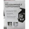 Image 2 : New Sunbeam 5 cup programmable Coffee Maker/ 1hr shut off / stainless