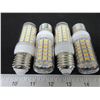 Image 1 : 4 New 69 LED Cobb Lightbulbs / save huge on power / warm white= to 60watt