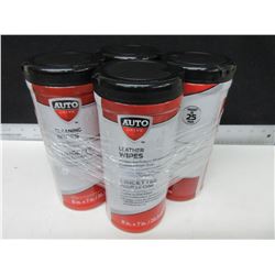 4 New Auto Drive Cleaning Wipes / Leather Wipes / Glass Wipes / protectant wipes