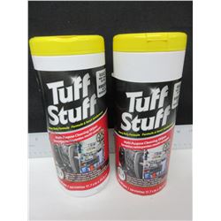 2 New Tuff Stuff Rugged Cleaning Wipes / won't shread or tear