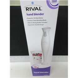 New Rival Hand Blender / stainless blade chops,purees,minces&blends