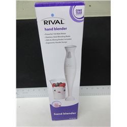 New Rival Hand Blender / stainless blade chops,purees,minces&blends