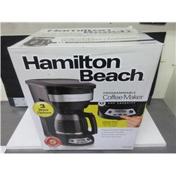 New Hamilton Beach 12 cup Programmable Coffee Maker/ 3 brew options