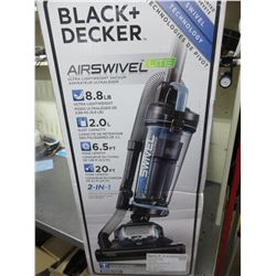 New Black & Decker Air Swivel Lite Upright Vacuum Cleaner
