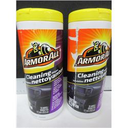 2 New ArmorAll Cleaning wipes / 25 per can