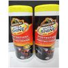 Image 1 : 2 New ArmorAll Ultra Shine Protectant wipes / 20 per can