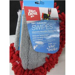New Dirt Devil dry cleaning Swipes 3pc washable microfiber dust pad