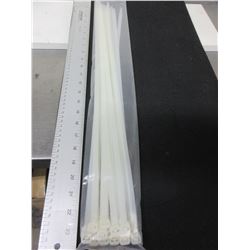 New Pack of 24inch x 9mm Cable/Zipties 25 pieces / 160lb break strength