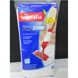 Vileda Pro Mist Refills pack of 10 Washable Microfiber