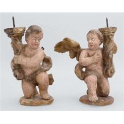 Magyar szobrász, 18. sz. második fele - Gyertyataró puttópár