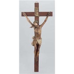 Spanyol szobrász, 18. sz. vége - Keresztrefeszített Krisztus