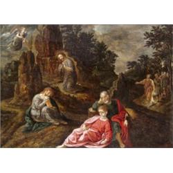 Németalföldi festo, 16. sz. második fele - Krisztus az Olajfák hegyén