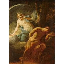 Itáliai festo, 18. sz. elso fele - Diana és Endymion