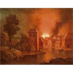 Colonia, Adam Isaacksz. (Rotterdam, 1634 - London, 1685) -nak tulajdonítva, 1660 körül - Égo falu