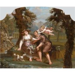 Észak - itáliai festo, 18. sz. - Udvarlás