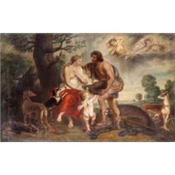 Giandi, Luciano jelzéssel Rubens után, 19. sz. - Meleager és Atalanta