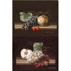 Anna és Therese Oberdorfer, 19. sz. közepe - Szolos csendélet, párkép