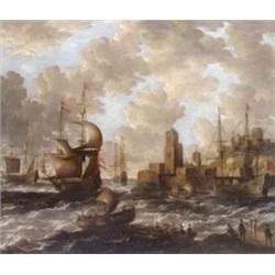 Holland festo, 17. sz. vége - Kikötoi jelenet