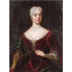 Osztrák festo, 18. sz. közepe - Arisztokrata hölgy portréja