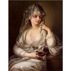 Német festo, 19. sz. eleje, Kauffmann, Angelica (1741 - 1807) után - Noi képmás, Vesta papnojeként