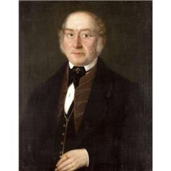 Osztrák vagy magyar festo, 19. sz. közepe - Férfi képmás